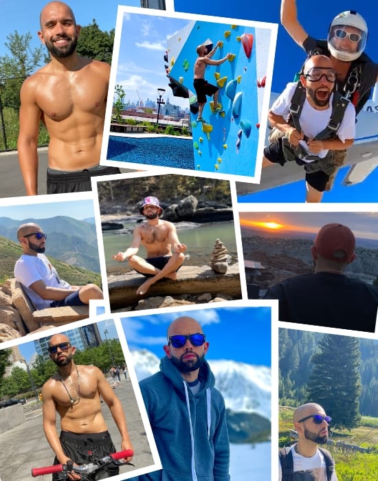 collage of activities