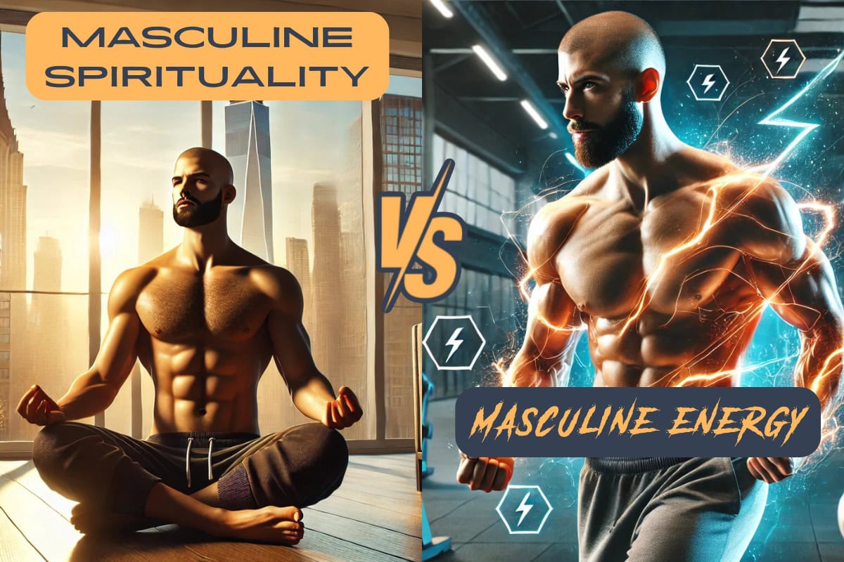 Fit Man, meditating in apartment man exercising at the gym high energy